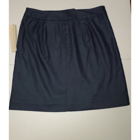 Apostrophe Skirt Womens Size 10 Dk. Blue Stretch  Career Lined Waist 30" - Picture 1 of 3